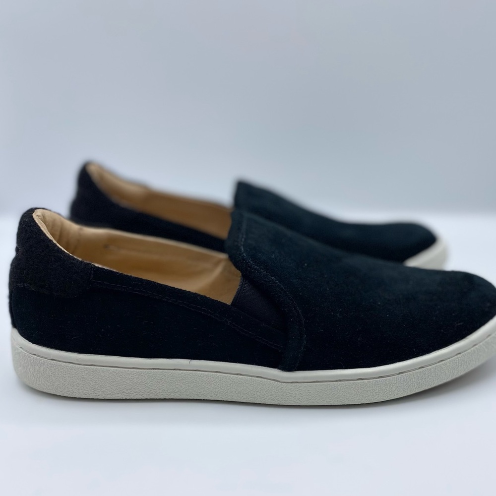 UGG‎ black suede slip on sneakers